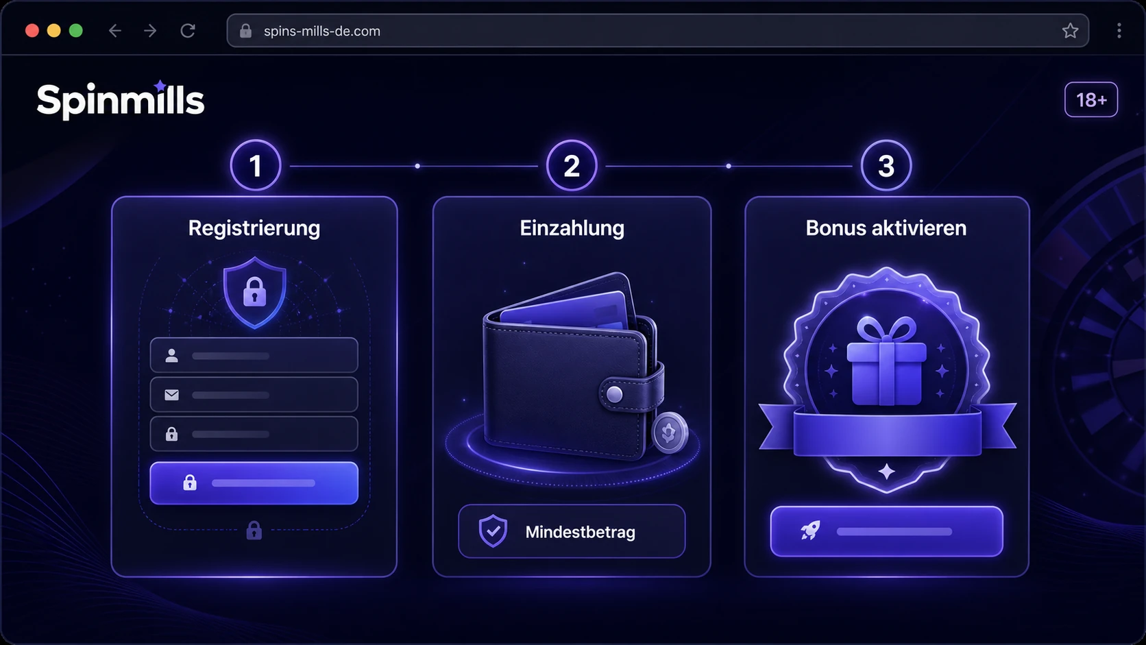 Wie erhält man einen Spinmills Bonus?