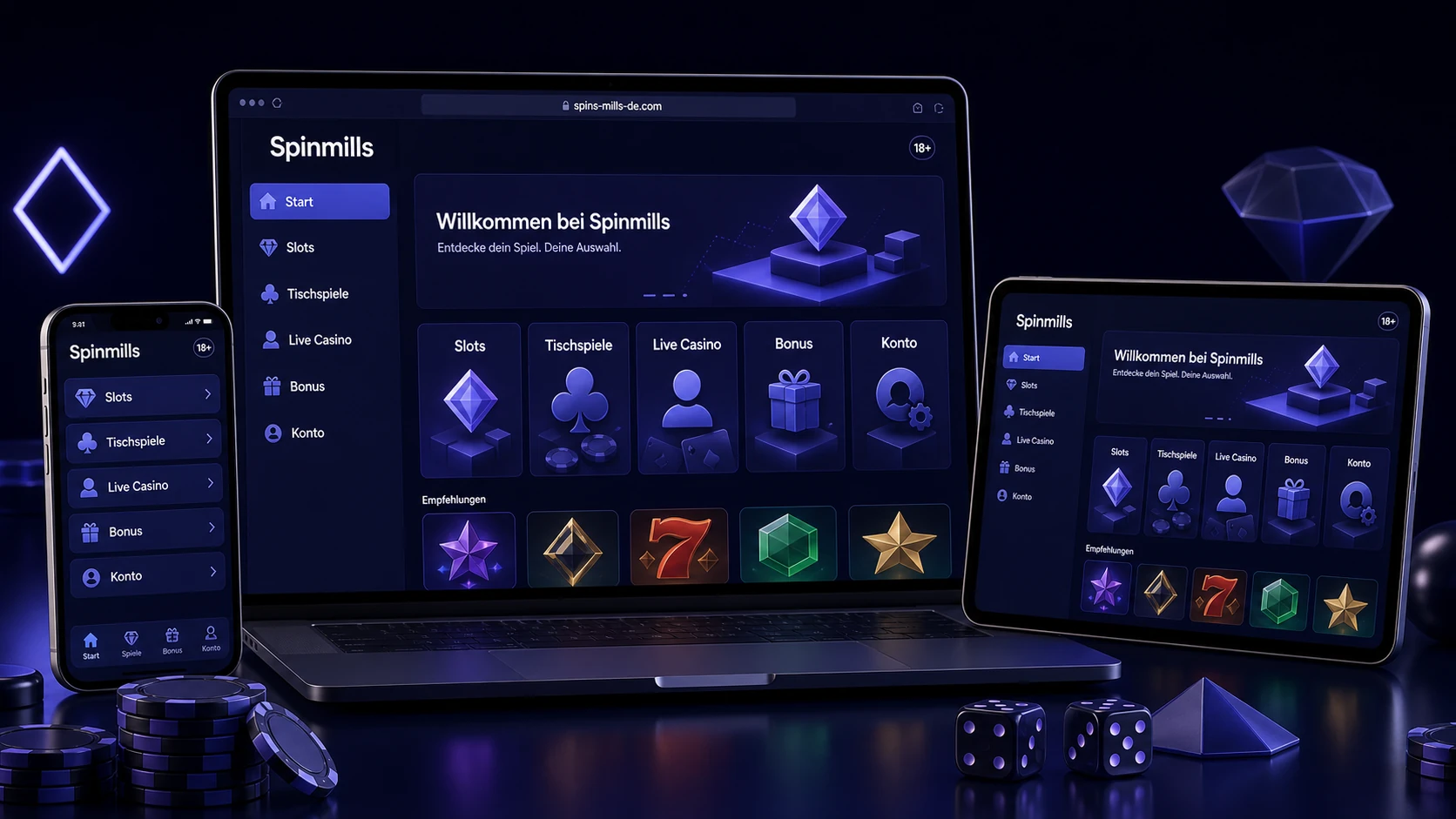 Was bietet das Spinmills Casino?